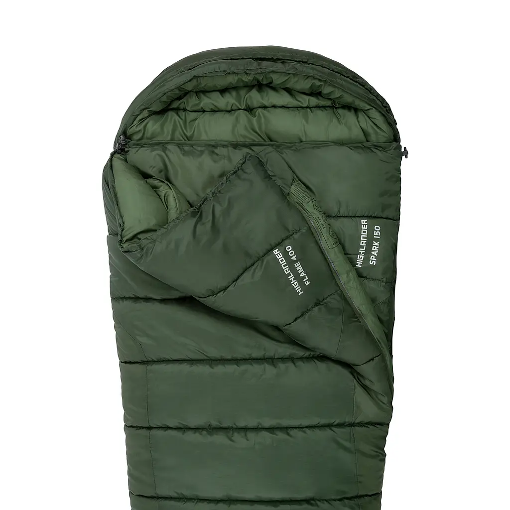 Спальний мішок Highlander Phoenix Spark 150/+4°C Olive Green Left (SB242-OG) - фото 5