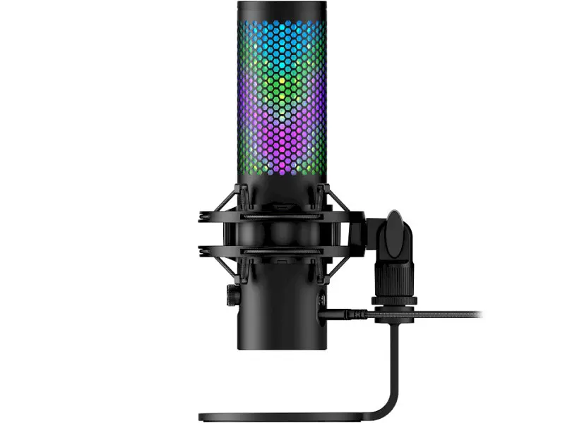 Мікрофон для ПК/для стрімінгу, подкастів HyperX QuadCast 2 S Black RGB (9A273AA) - фото 2