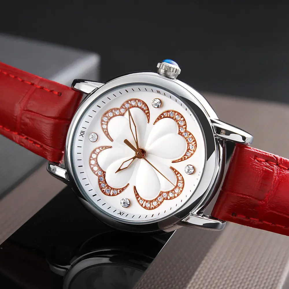 Класичний жіночий годинник Skmei 9159 Elegant (Червоний) - фото 4