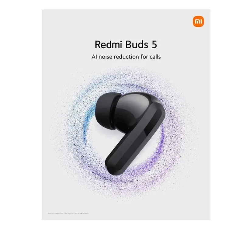 Навушники Xiaomi Redmi Buds 5 Black TWS з шумозаглушенням - фото 6