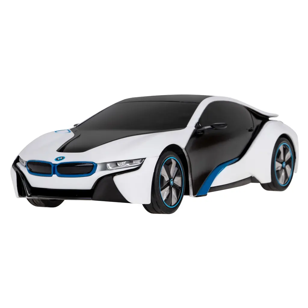Машинка RASTAR BMW i8 сменный цвет кузова + светодиодные фары + 2,4 ГГц пульт 1:24 белый 48400-1 - фото 7