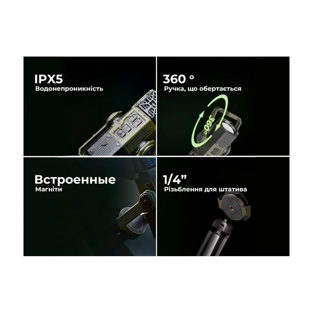 Ліхтар Flextail антимоскітний Flextail Evo Repel, зелений (ER4800-GN-i) - фото 2