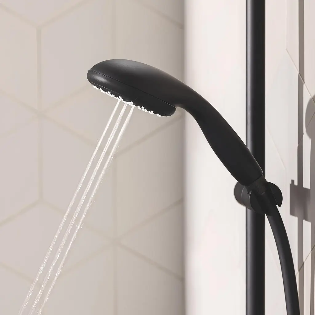 Змішувач для ванни Grohe QuickFix Start Black UA30330701, Чорний матовий - фото 11