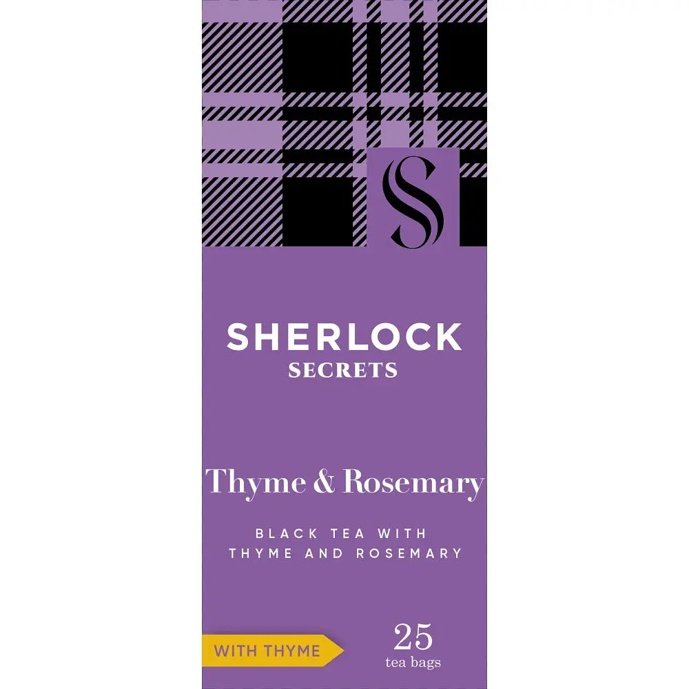 Чай чорний Sherlock Secrets Thyme & Rosemary 45 г (25 шт x 1.8 г) - фото 2