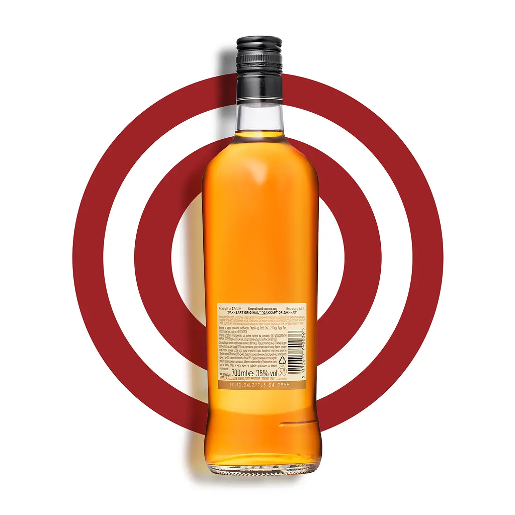 Уцінка. Спиртний напій на основі рому Bacardi Oakheart Original, 35%, 0,7 л  - фото 5