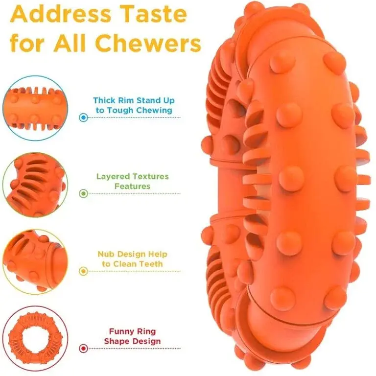 Іграшка-кільце для собак Derby Rubber Dog Chew Toy Ring - фото 5