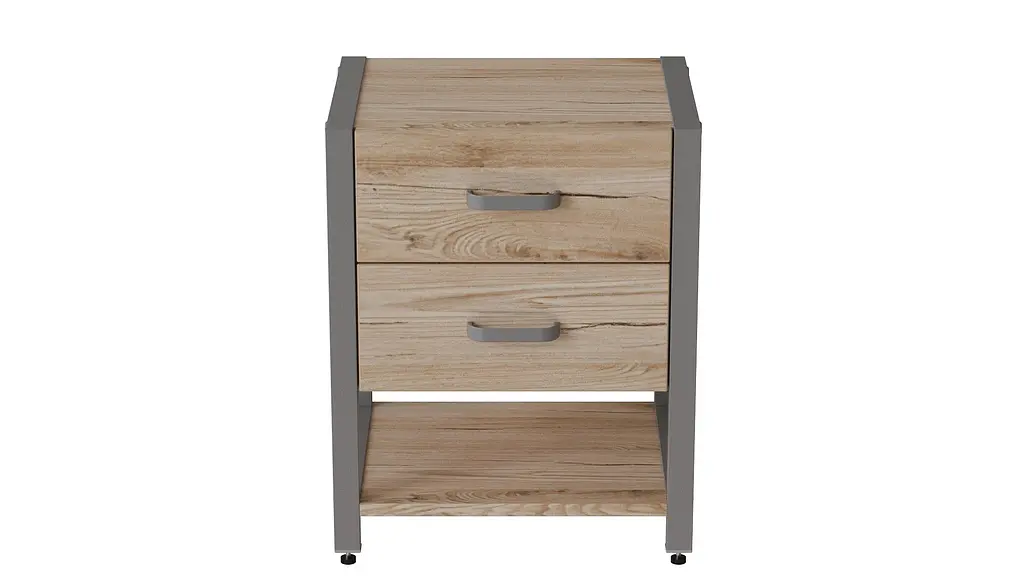 Тумба універсальна Ferrum-decor Вів'єн 2/1 50x41x40 чорний ДСП Дуб Сан-Марино 16мм (FRD-104172) - фото 7