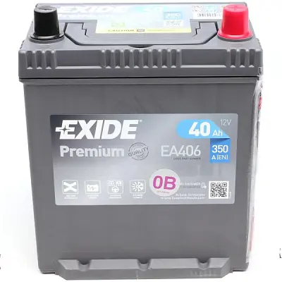 Акумулятор автомобільний EXIDE PREMIUM 40A (EA406) - фото 3