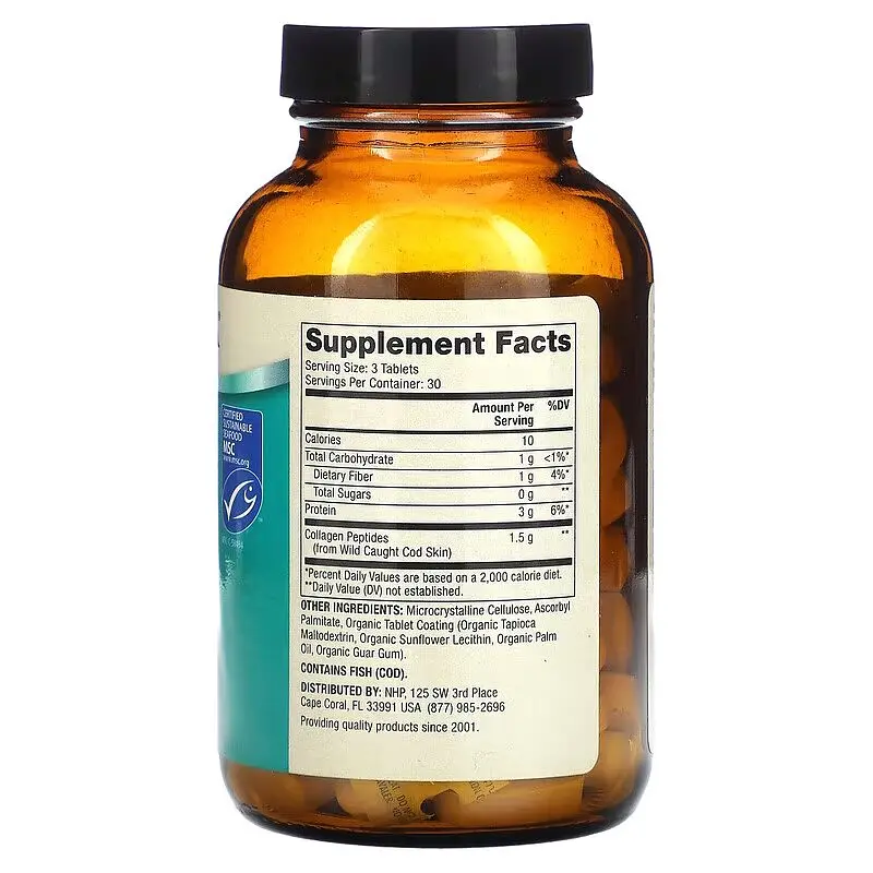 Морський колаген Dr. Mercola Wild Caught Marine Collagen, 90 таблеток - фото 2