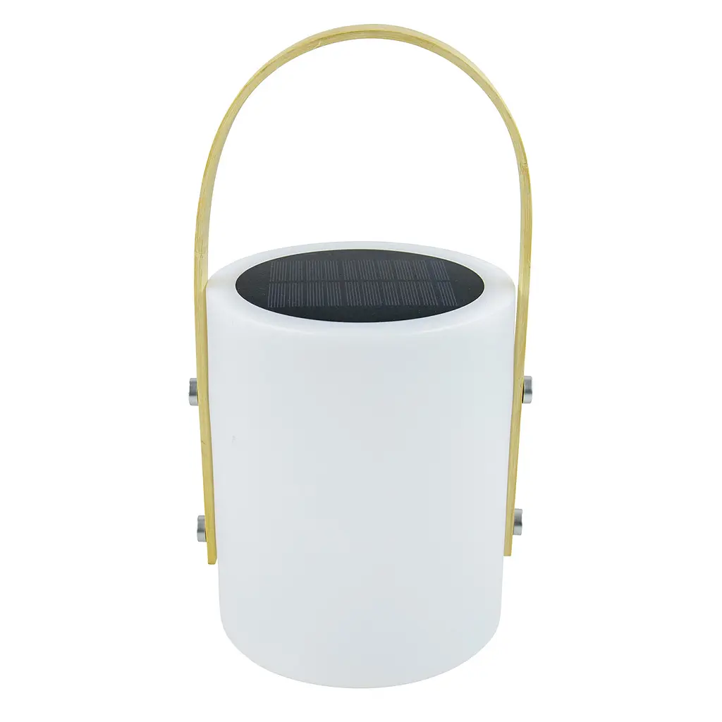 Ліхтар кемпінговий Bo-Camp Longford Solar 150 Lumen Bamboo/White (5818878) - фото 6