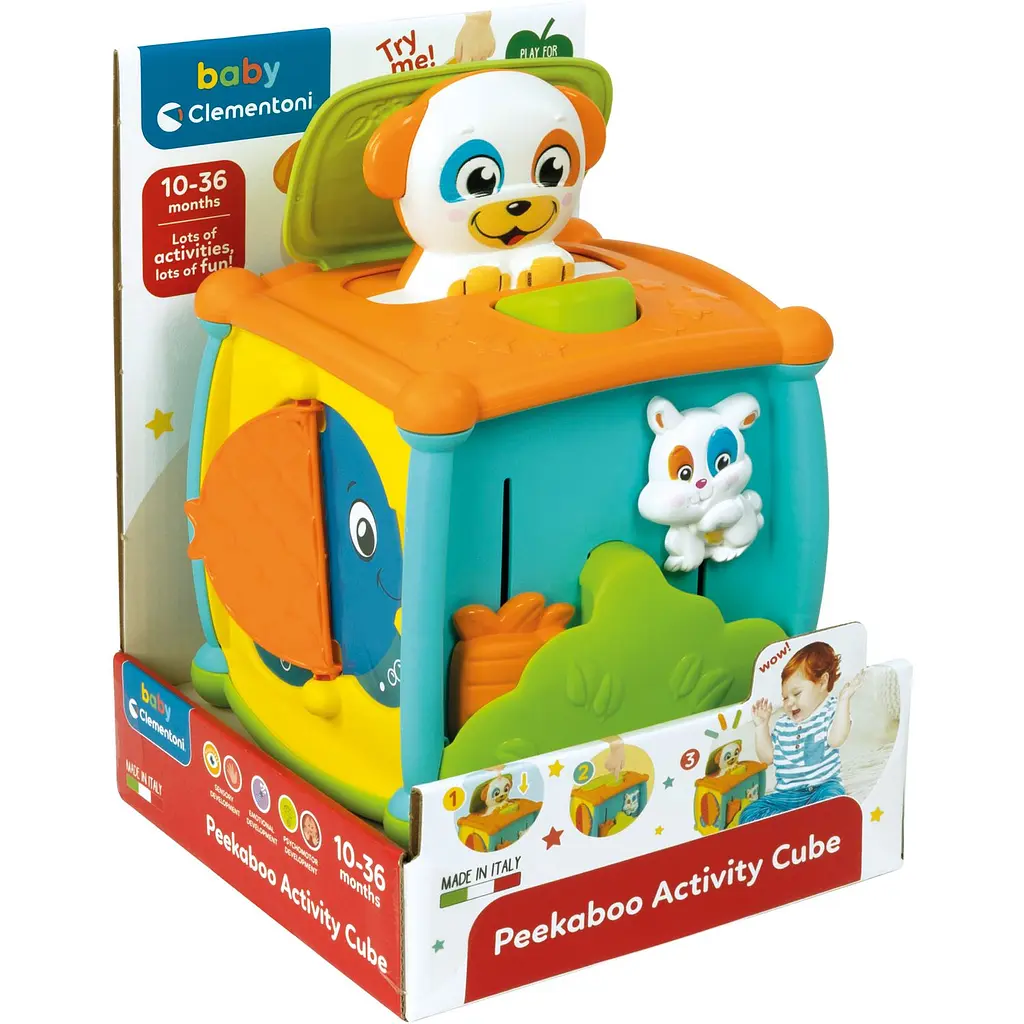 Іграшка розвиваюча Baby Clementoni Peekaboo Activity Cube (17672) - фото 2