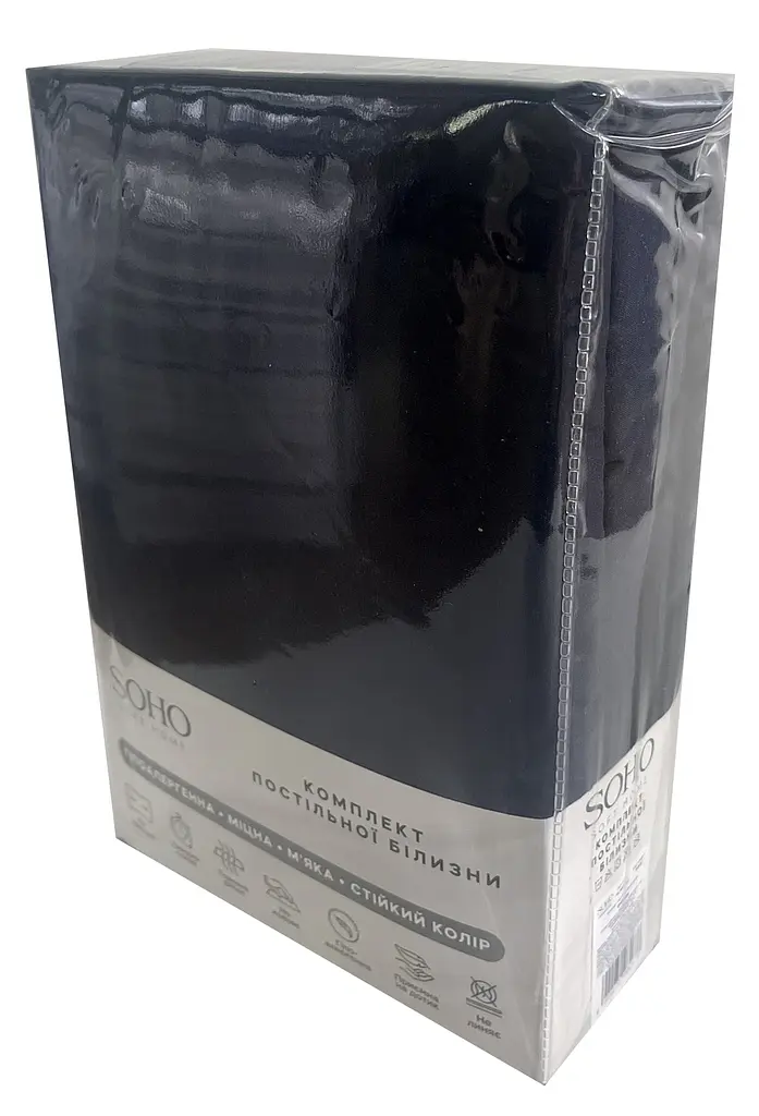 Комплект постільної білизни Полуторний 150х200 см Graphite SOHO pbe0050815 - фото 3