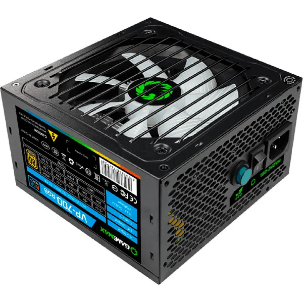 Блок живлення GameMax 700W 80+ (VP-700-RGB) Black Б/в - фото 4