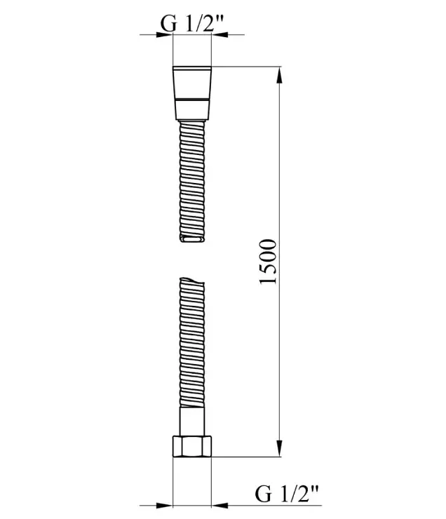 Шланг для душу Kroner KRM - 605 Anti-Twis 150 см (CV016212) - фото 2