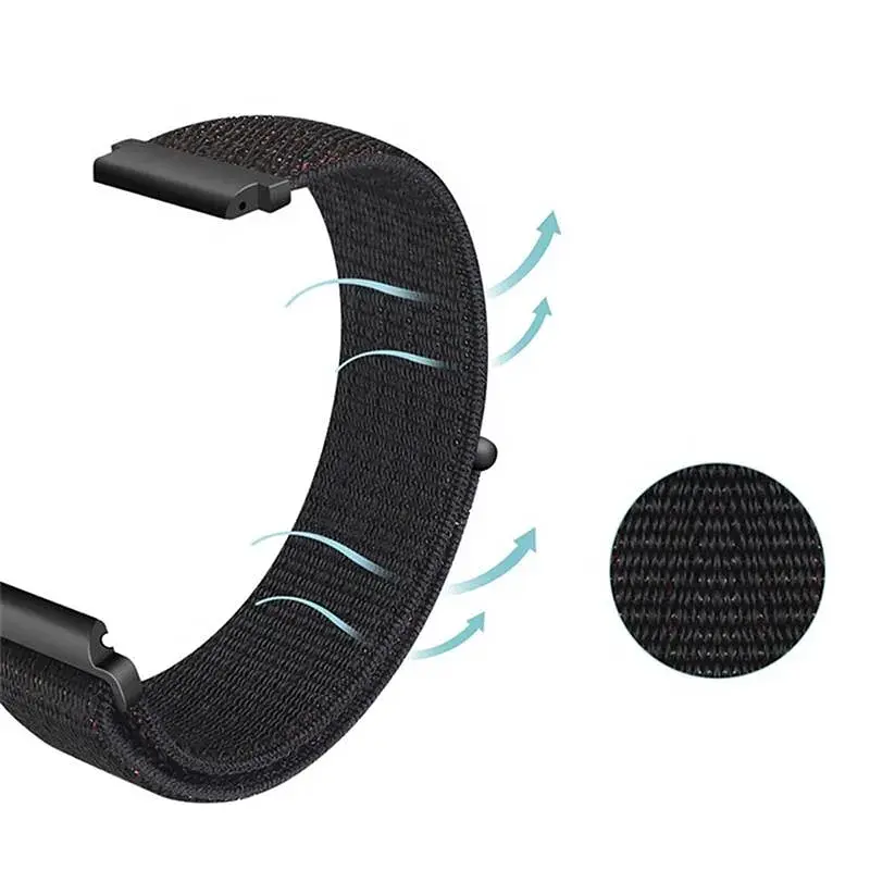 Ремінець BeCover Nylon Style для Amazfit Stratos 1/2/2S/3/GTR 2/GTR 47mm/GTR Lite 47mm/Nexo/Pace White (705893) - фото 3