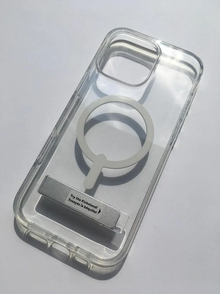 Чохол протиударний для iPhone 16 Pro Max ZAGG Gear4 Crystal Palace Clear Case MagSafe (6.9") Прозорий із підставкою - фото 6