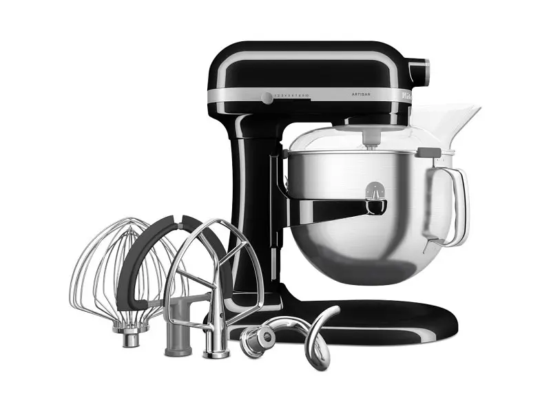 Кухонна машина KitchenAid Artisan 5KSM70SHXEOB з підйомною чашею 6.6 л, чорна - фото 2