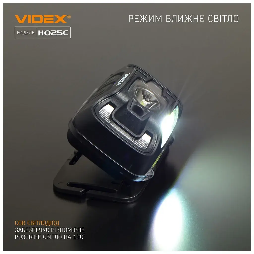 Налобний ліхтар Videx VLF-H025C 310Lm 5000K - фото 8
