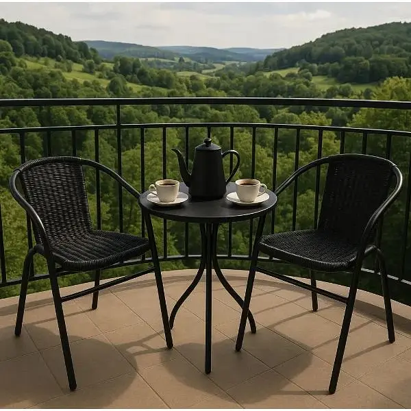 Садове крісло Jumi Bistro New чорний - фото 3