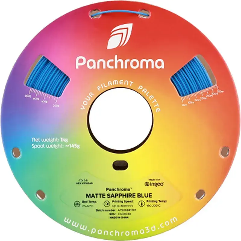 Пластик для 3D-принтера Polymaker PLA PANCHROMA MATTE 1,75mm 1kg SAPPHIRE BLUE (CA04038) - фото 2