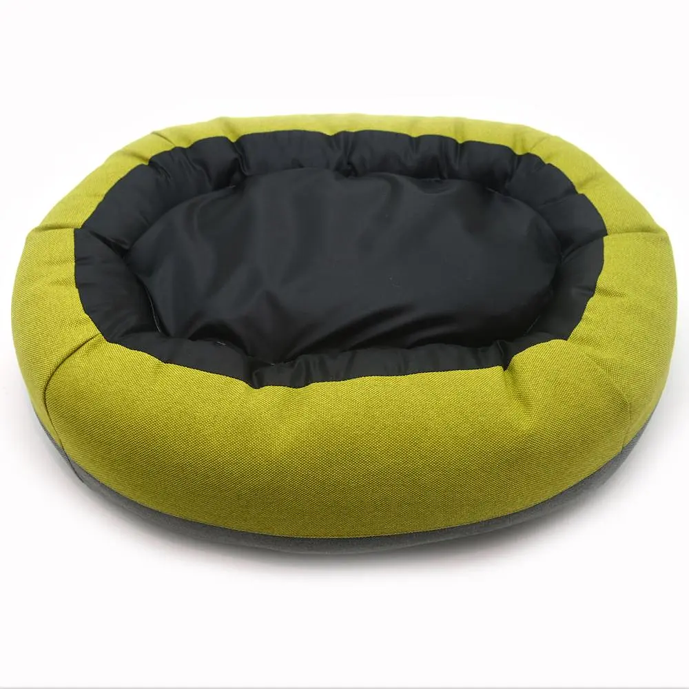 Лежак овальный для собак и кошек Магнус Zoo-hunt салатовый №1 40х50х22 см - фото 2