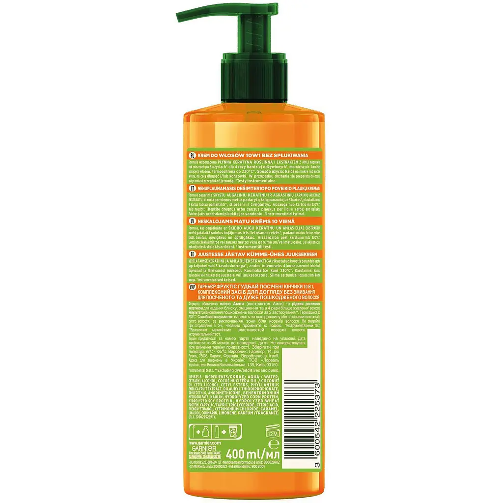 Спеціальний засіб по догляду Garnier Fructis Комплексний догляд Гудбай посічені кінчики 400 мл - фото 2