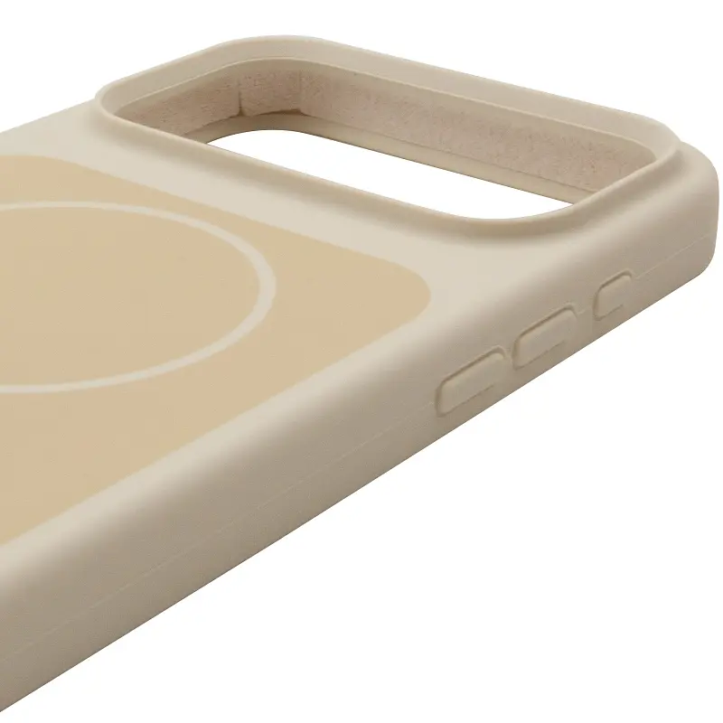 Чохол Epik Silk Duo Color (AA) NO LOGO with Magnetic Fit для Apple iPhone 17 Pro Max / 18 Pro Max (6.9") Antique White - фото 4