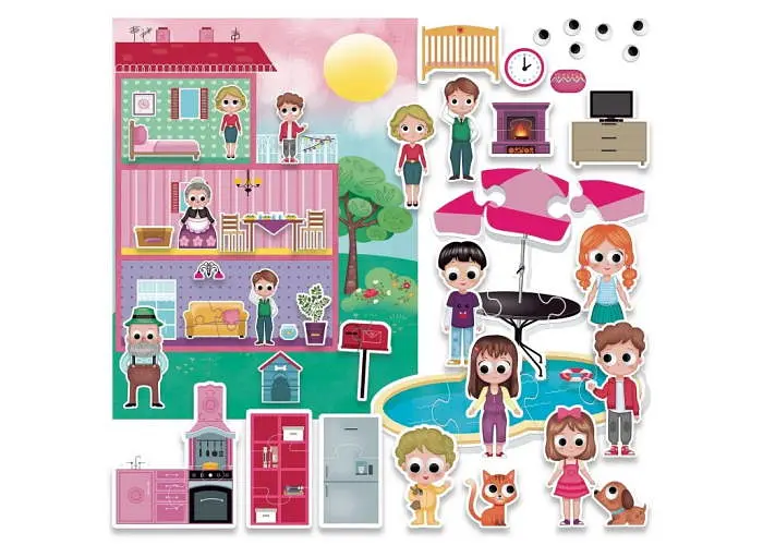 Настільна гра Headu Ляльковий будиночок - збудуй свій світ (My Imaginary World! Doll's House) (MU24841) - фото 2