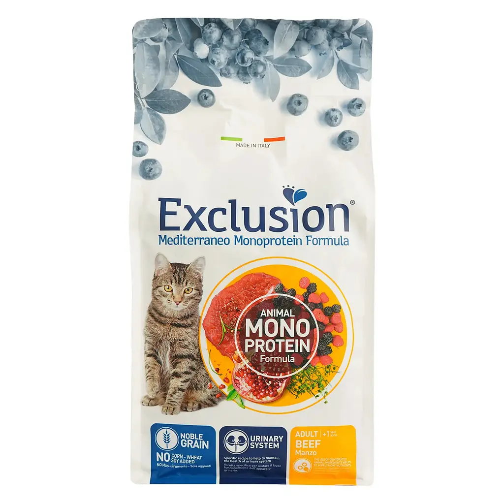 Сухий корм для котів Exclusion Noble Grain Cat Adult Beef 1.5 кг - фото 2