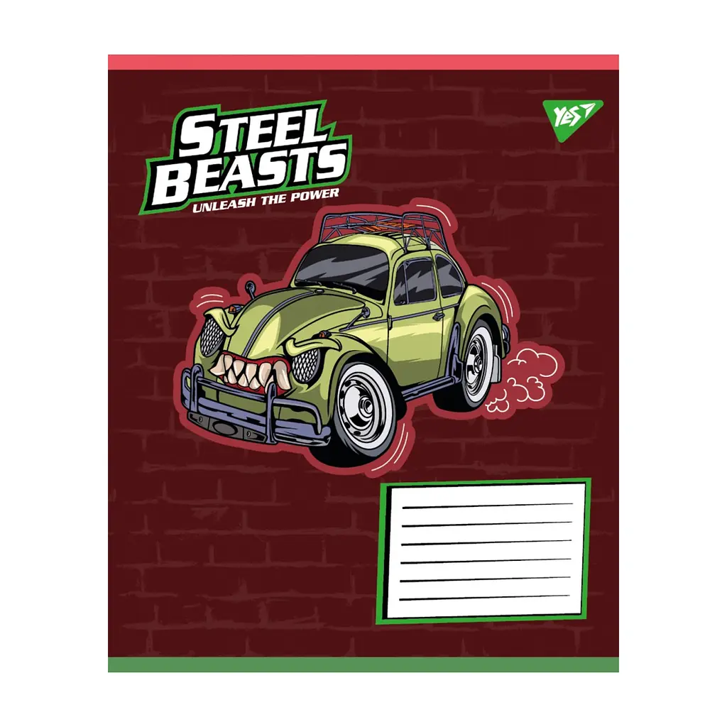 Зошит Yes Steel Beasts А5 12 аркушів лінія (767710), в асортименті - фото 3