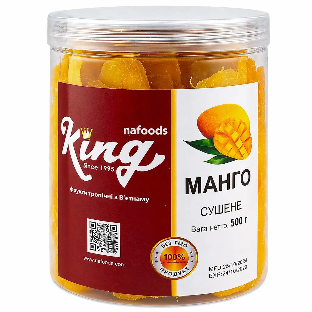 Манго сушене King банка 500 г