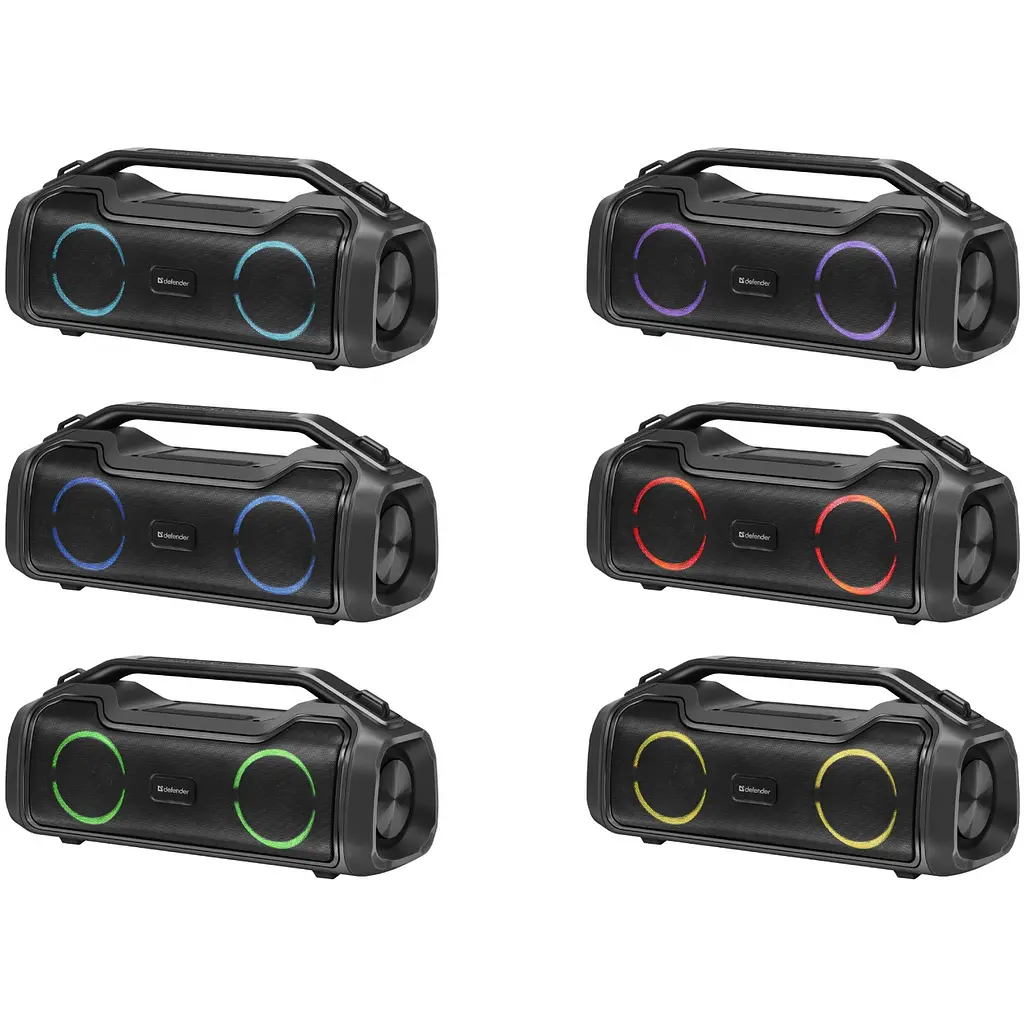Акустична система 1.0 Defender Beatbox 50, 50W, Bluetooth/RGB/TF/TypeC/IPX5/PWB чорна - фото 8