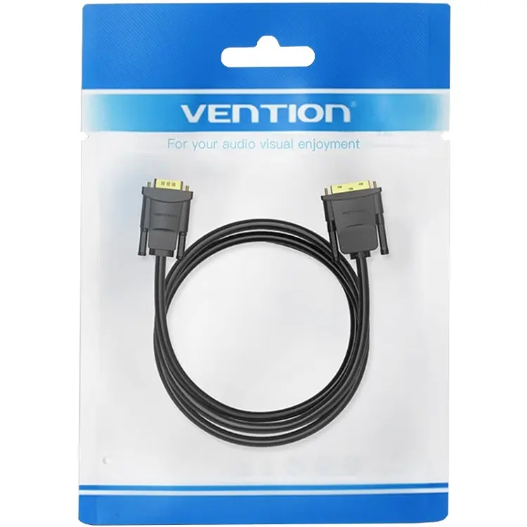 Кабель DVI M (24+1) - VGA M, 1.5 м, чорний Vention - фото 5