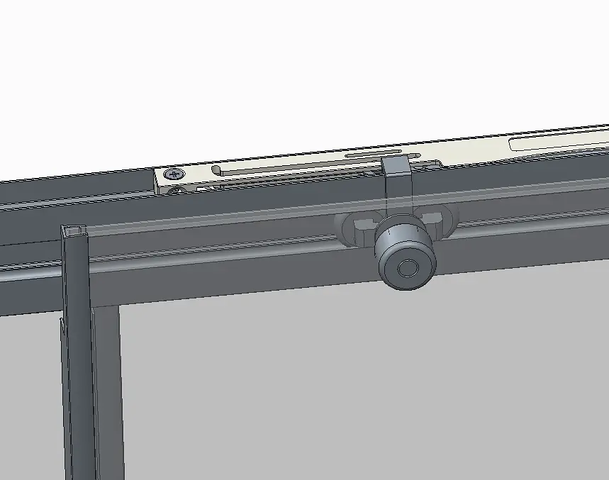 Двері в нішу Koer SR SD05-120x200-TR-01 прозоре скло Easy Clean 6 мм, хром KR5405, універсальні, прозорий, хром - фото 2