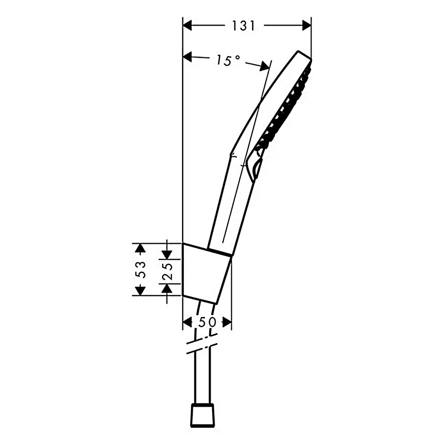 Душовий набір Hansgrohe Raindance Select S 120 Porter хром/білий 26721400, Хром - фото 2