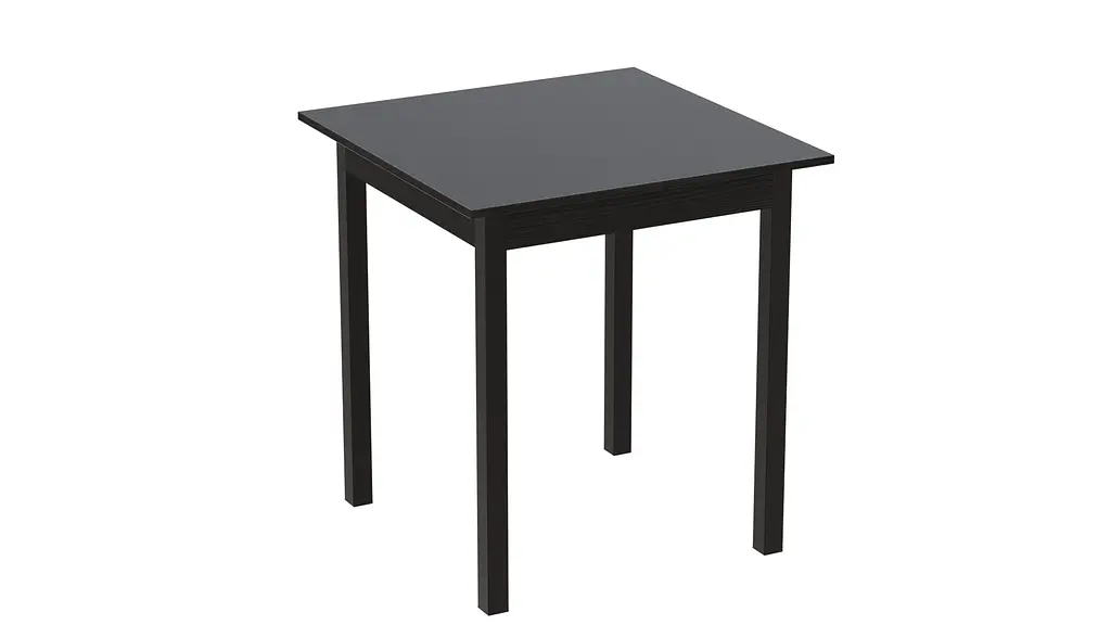 Стіл кухонний Ferrum-decor Агата 75x70x70 Чорний ДСП Сосна Кембра 16мм (FRD-105674) - фото 3