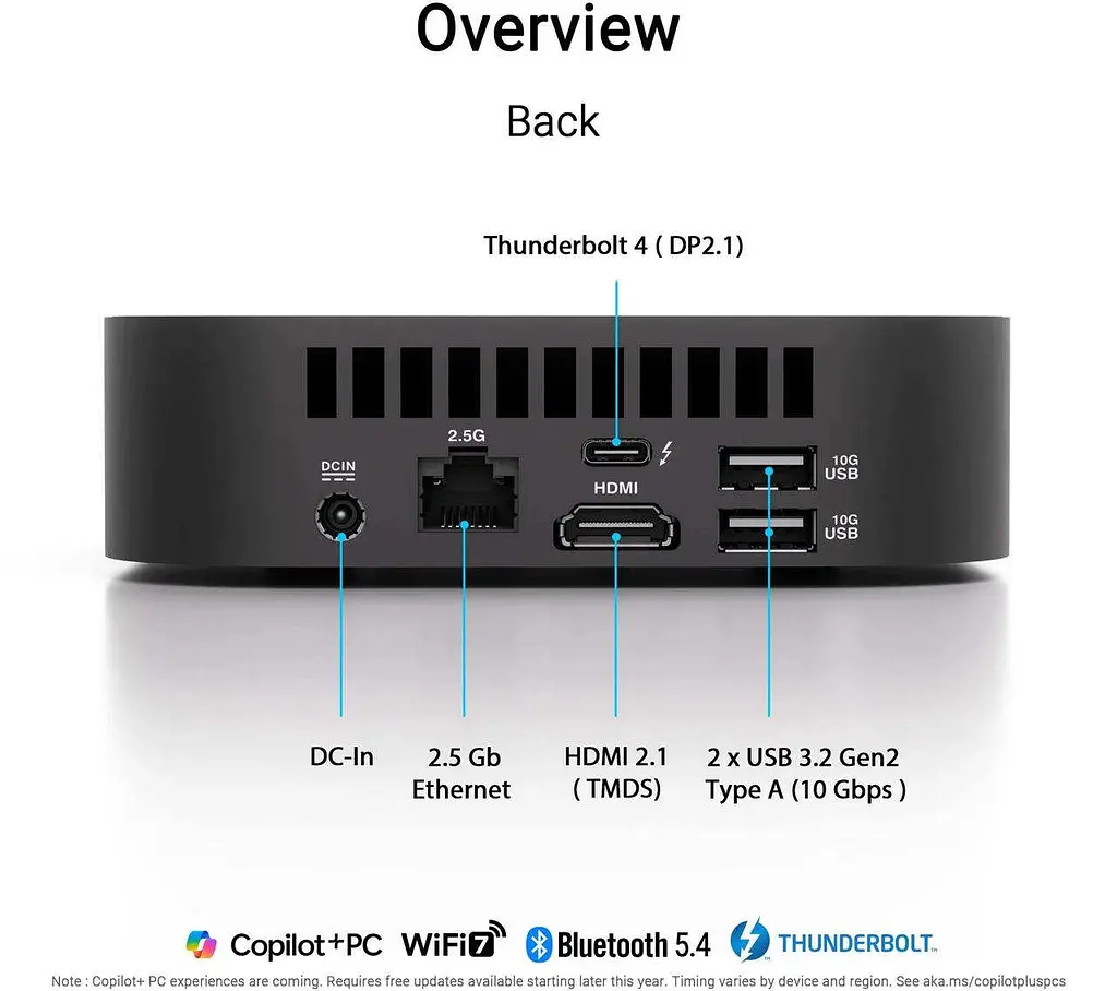 BarebOne-неттоп Asus NUC 14 PRO AI (90AS00N1-M00170) - фото 10