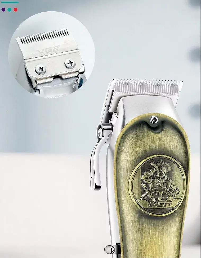 Аккумуляторная машинка для стрижки Barber VGR V-658 - фото 4