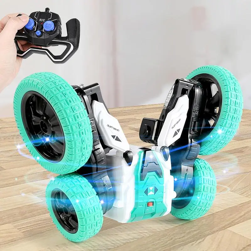 Машинка на радіокеруванні SHT DW02A Trick and Flip RC Car 2.4G Green - фото 2