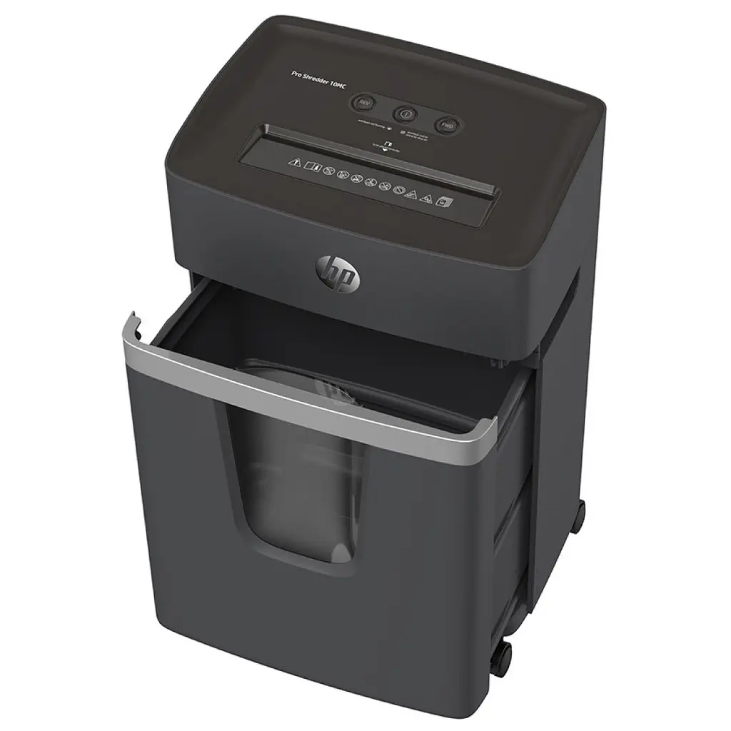 Знищувач документів HP Pro Shredder 10MC, A4, 80g х 10 листів, 2x15, 20 арк., P-5 - фото 6
