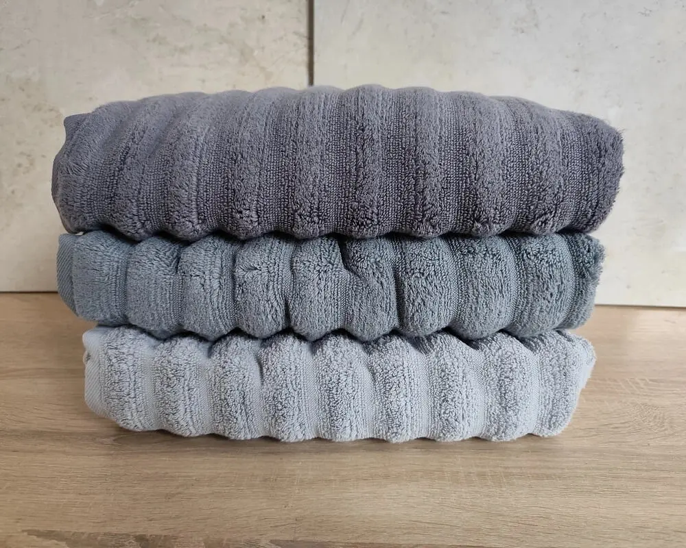 Набір турецьких махрових рушників Cestepe MicroCotton Premium 3 штуки 70x140 Ezgi 9 щільність 600 г/м2 - фото 3