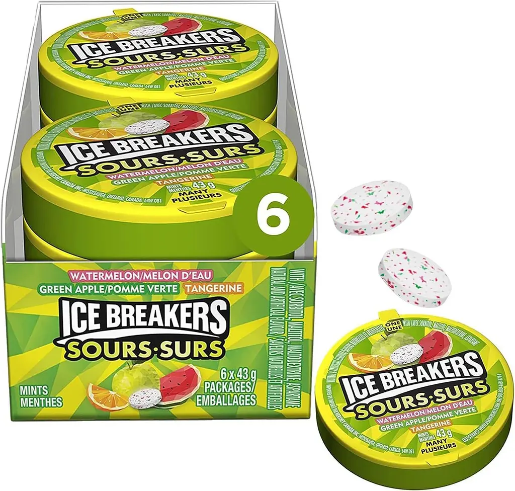Льодяники Ice Breakers Fruit Sours-Surs 43г - фото 6