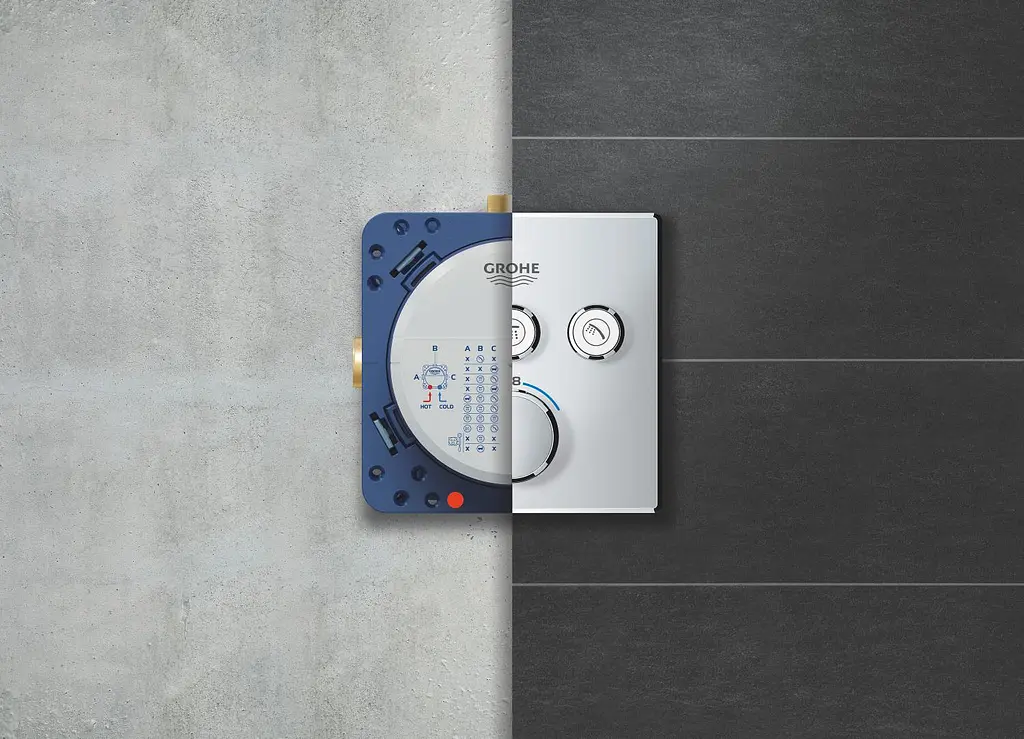 Душова система прихованого монтажу Grohe Grohtherm Smartcontrol з New Tempesta 250 UA26415SC6, Хром - фото 7