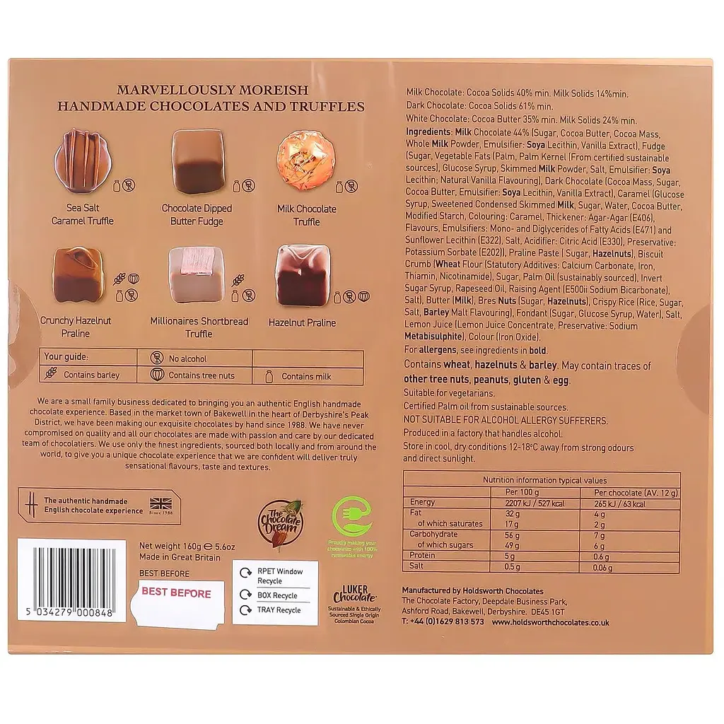 Цукерки Holdsworth Milk Chocolate Heaven молочний шоколад 160 г - фото 2