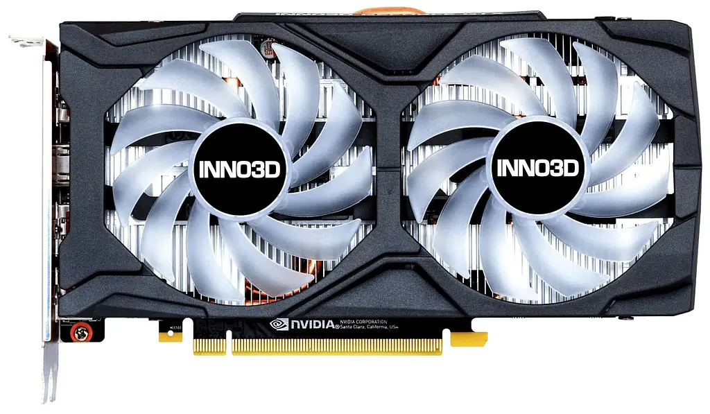 Видеокарта Inno3D GTX 1660 6Gb Super Twin X2 OC RGB (N166S2-06D6X-1712VA15LB) (GDDR6, 192 bit, PCI-E v3.0) Б/у - фото 1