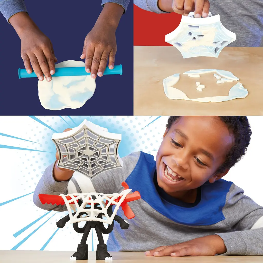 Набор для творчества Hasbro Play-Doh Marvel с массой для лепки Человек-паук (F9827) - фото 12