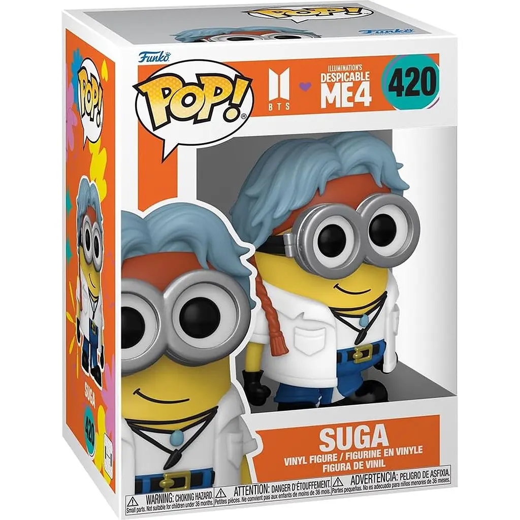 Ігрова фігурка Funko Pop! Illuminations despicable me 4 BTS Suga (85968) - фото 2