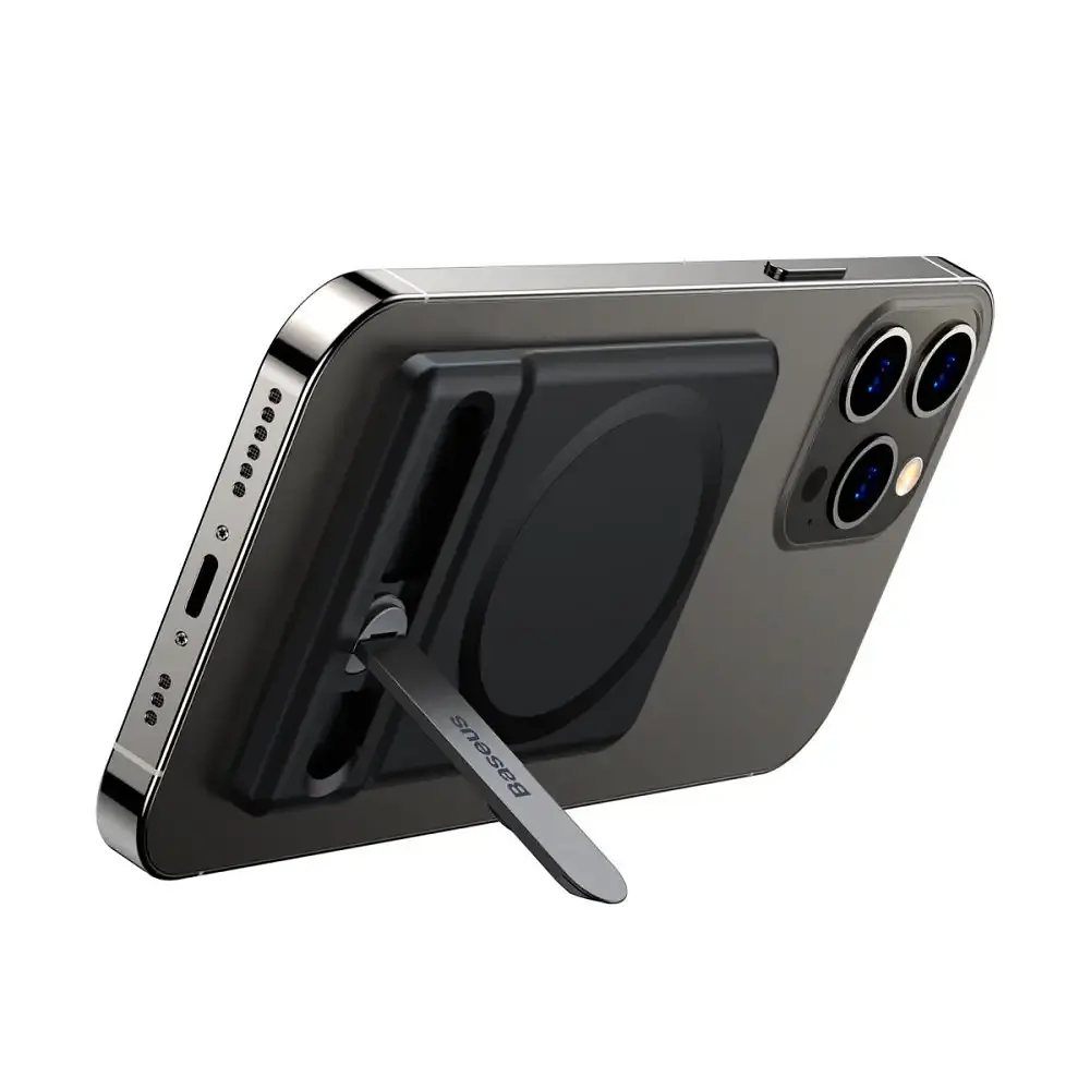 Підставка для телефону Baseus Foldable Magnetic Bracket LUXZ010001 Black - фото 4