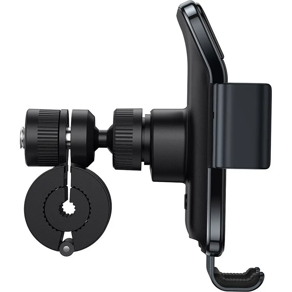 Автотримач із бездротовою зарядкою Baseus Smart Solar Power Wireless Cycling Electric Holder Black (SUZG010001) [85330] - фото 4