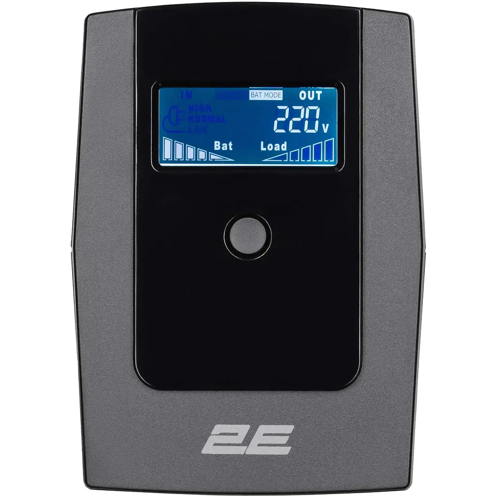 Источник бесперебойного питания 2E DD650, 650VA/360W, LCD, USB, 2xSchuko - фото 2